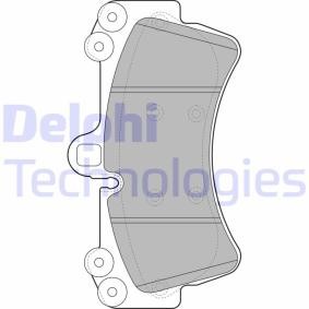 Compre Pastilhas de travão da DELPHI LP1997 a um preço baixo por 48,72 €
