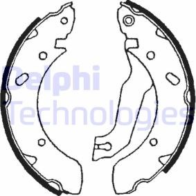 Compre Jogo de maxilas de travão da DELPHI LS1610 a um preço baixo por 24,45 €
