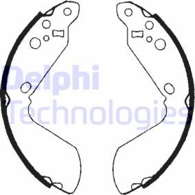 Compre Jogo de maxilas de travão da DELPHI LS1651 a um preço baixo por 31,63 €