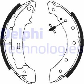 Compre Jogo de maxilas de travão da DELPHI LS1717 a um preço baixo por 24,29 €