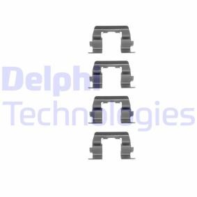 Køb Monteringssæt til bremseklodser af DELPHI LX0188 til den lave pris 109,64 DKK
