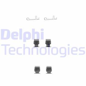 Zubehörsatz, Scheibenbremsbelag für DAIHATSU von DELPHI