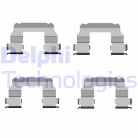 Zubehörsatz, Scheibenbremsbelag von DELPHI LX0456