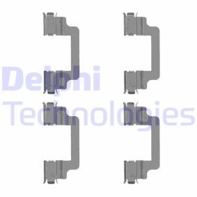 Zubehörsatz, Scheibenbremsbelag von DELPHI LX0505