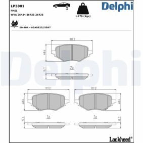 Compre Kit de protecção contra o pó, amortecedor da DELPHI PCK24 a um preço baixo por 19,98 €