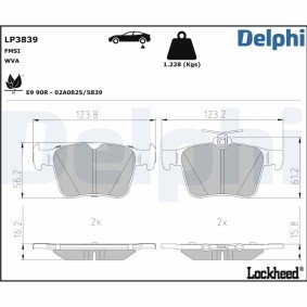 Compre Kit de protecção contra o pó, amortecedor da DELPHI PCK44 a um preço baixo por 14,53 €
