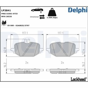 Staubschutzsatz, Stoßdämpfer für TOYOTA von DELPHI