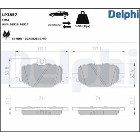 Compre Kit de protecção contra o pó, amortecedor da DELPHI PCK7 a um preço baixo por 21,75 €