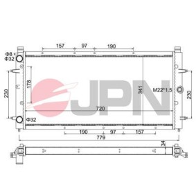 Kühler, Motorkühlung 60C9054-JPN