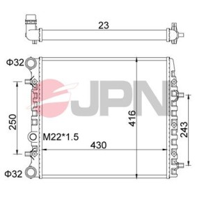 Achetez des Radiateur du moteur JPN 60C9057-JPN à prix pour 36,39 €
