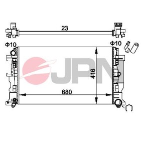 Kühler, Motorkühlung 60C9066-JPN VOLKSWAGEN CRAFTER von JPN