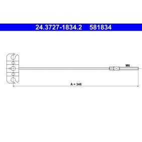 Handbremsseil 24.3727-1834.2