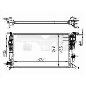 Achetez des Radiateur du moteur TYC 728-0065-R à prix pour 97,37 €
