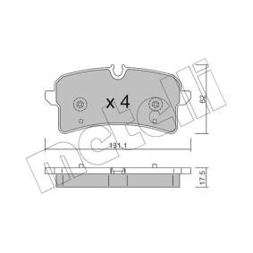 Acquista Kit pastiglie freni da METELLI 22-1261-0 a buon mercato per soli 44,72 €