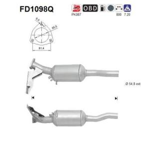 Köp Partikelfilter (DPF) av AS FD1098Q till det låga priset 5864,46 kr