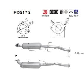Köp Partikelfilter (DPF) av AS FD5175 till det låga priset 7530,63 kr