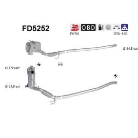 Køb Partikelfilter af AS FD5252 til den lave pris 4491,56 DKK