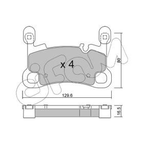 Köp Bromsbelägg av CIFAM 822-1260-0 till det låga priset 1276,94 kr