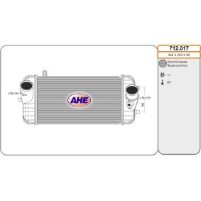 Köp Intercooler av AHE 712.017 till det låga priset 3849,68 kr