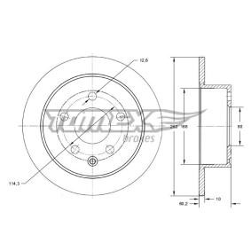 Bremsscheibe von TOMEX brakes