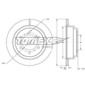 Bremsscheibe von TOMEX brakes
