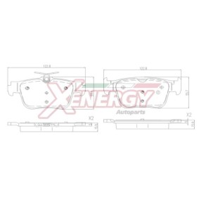 Acquista Kit pastiglie freni da AP XENERGY X41407 a buon mercato per soli 29,30 €