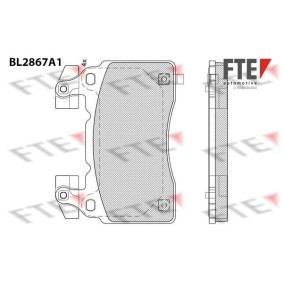 Köp Bromsbelägg av FTE BL2867A1 till det låga priset 1395,85 kr
