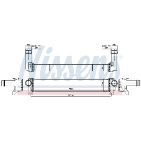 Köp Intercooler av NISSENS 961599 till det låga priset 2508,93 kr