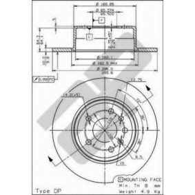 Achetez des Disque de frein METZGER 14658 à prix pour 66,81 €