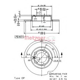 Bremsscheibe 14699 V für FABIA Stufenheck (6Y3) für 31,16 CHF