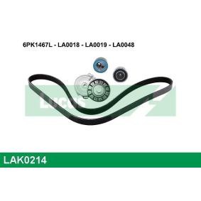 Achetez des Jeu de courroies trapézoïdales à nervures LUCAS LAK0214 à prix pour 123,13 €