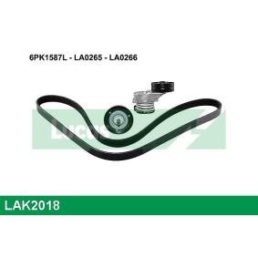 Achetez des Jeu de courroies trapézoïdales à nervures LUCAS LAK0218 à prix pour 136,88 €