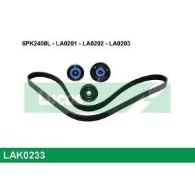 Achetez des Jeu de courroies trapézoïdales à nervures LUCAS LAK0233 à prix pour 106,79 €