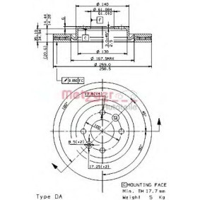 Bremsscheibe 24768 E von METZGER günstig für 57,89 € online kaufen