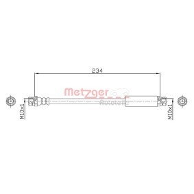 Achetez des Flexible de frein METZGER 4110359 à prix pour 8,19 €