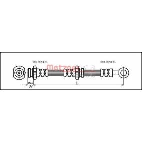 Comprar Latiguillo de freno de METZGER 4111985 a bajo precio de 9,68 €