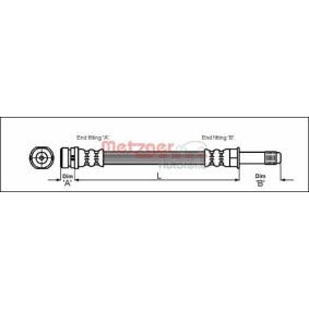 Achetez des Flexible de frein METZGER 4112505 à prix pour 4,97 €