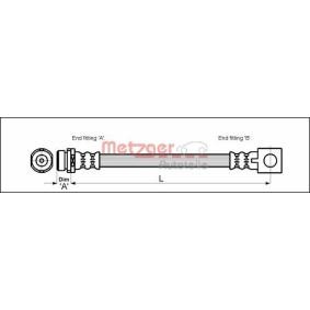 Achetez des Flexible de frein METZGER 4112514 à prix pour 7,23 €