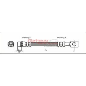 Comprar Latiguillo de freno de METZGER 4112818 a bajo precio de 11,48 €