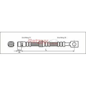 Comprar Latiguillo de freno de METZGER 4112825 a bajo precio de 12,18 €