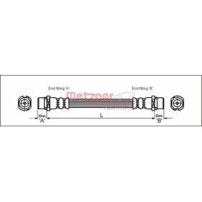 Comprar Latiguillo de freno de METZGER 4112828 a bajo precio de 7,93 €