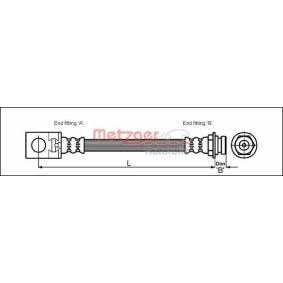 Achetez des Flexible de frein METZGER 4113524 à prix pour 24,59 €