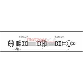 Achetez des Flexible de frein METZGER 4114054 à prix pour 11,41 €