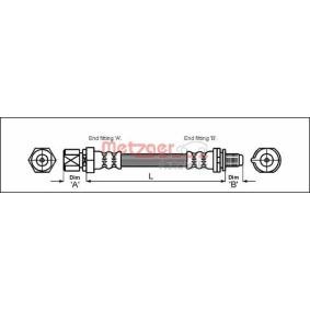 Comprar Latiguillo de freno de METZGER 4114730 a bajo precio de 9,88 €