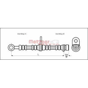 Achetez des Flexible de frein METZGER 4115152 à prix pour 22,36 €