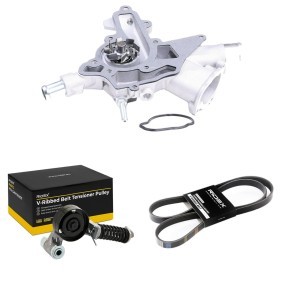 Comprar Bomba de agua + kit de correa poli V de RIDEX 4172P0100 a bajo precio de 70,64 €