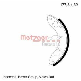 Achetez des Jeu de mâchoires de frein METZGER MG 003 à prix pour 22,66 €