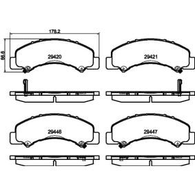 Achetez des Plaquettes de frein HELLA 8DB 355 040-791 à prix pour 127,89 €