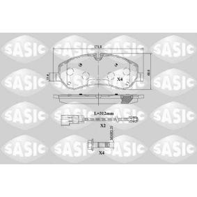 Comprar Juego de pastillas de freno de SASIC 6216155 a bajo precio de 71,20 €