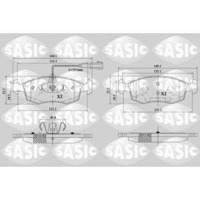 Compre Pastilhas de travão da SASIC 6216171 a um preço baixo por 34,07 €